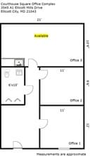 3545 Ellicott Mills Dr, Ellicott City, MD à louer Plan d’étage– Image 1 sur 3