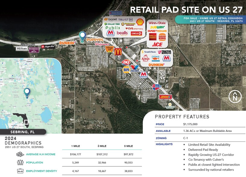 2651 US Highway 27 S, Sebring, FL à vendre - Photo de l’immeuble – Image 2 sur 4