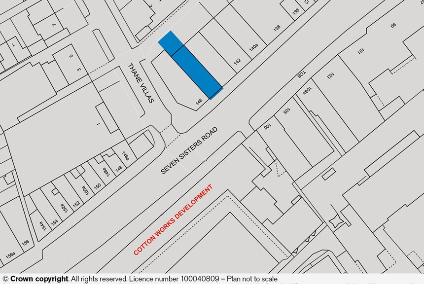 144 Seven Sisters Rd, Londres à louer - Plan de site – Image 3 sur 3