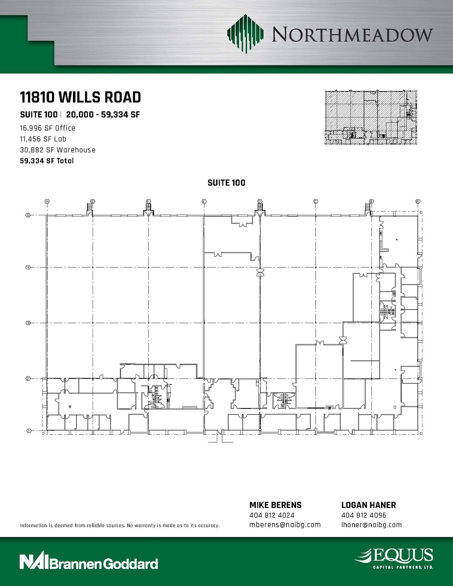 11810 Wills Rd, Alpharetta, GA à louer Plan d’étage– Image 1 sur 1