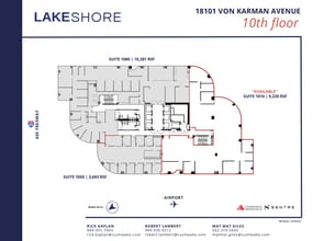 18101 Von Karman Ave, Irvine, CA à louer Plan d’étage– Image 1 sur 3