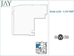 8 W 38th St, New York, NY à louer Plan d’étage– Image 1 sur 2