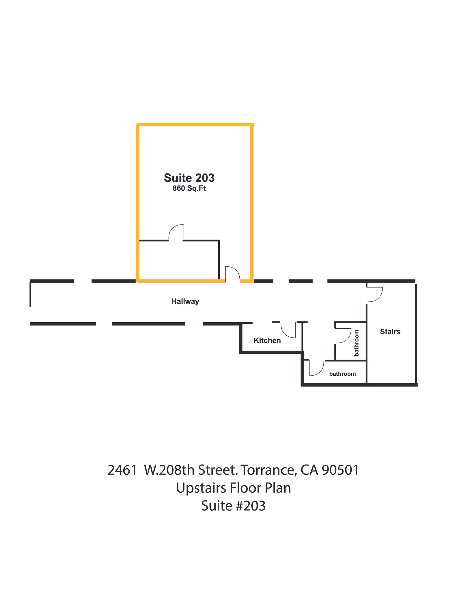 2461 W 208th St, Torrance, CA à louer Plan de site– Image 1 sur 6