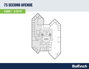75 Second Ave, Needham, MA à louer Plan d’étage– Image 1 sur 1
