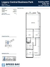 6901 K Ave, Plano, TX à louer Plan d’étage– Image 2 sur 2