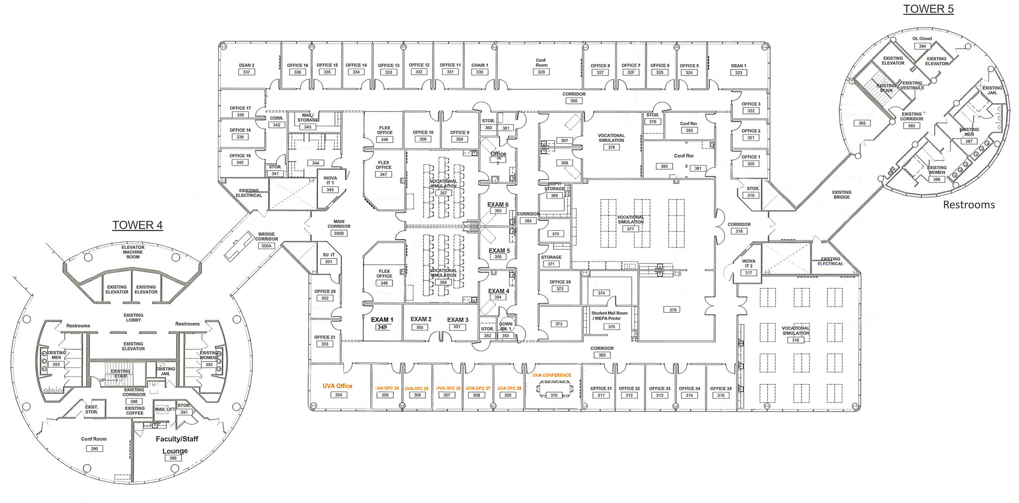 3225 Gallows Rd, Fairfax, VA à louer Plan d’étage– Image 1 sur 10