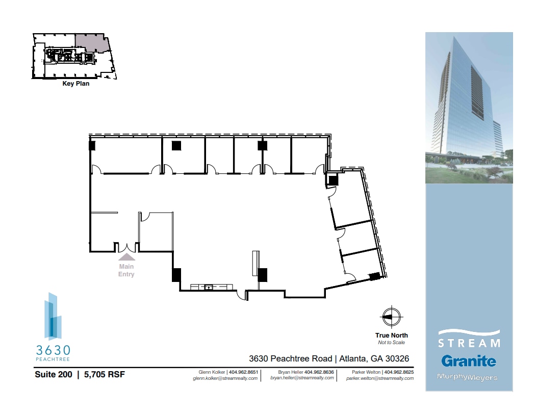 3630 Peachtree Rd NE, Atlanta, GA à louer Plan d’étage– Image 1 sur 1