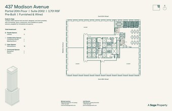 437 Madison Ave, New York, NY à louer Plan d’étage– Image 1 sur 1