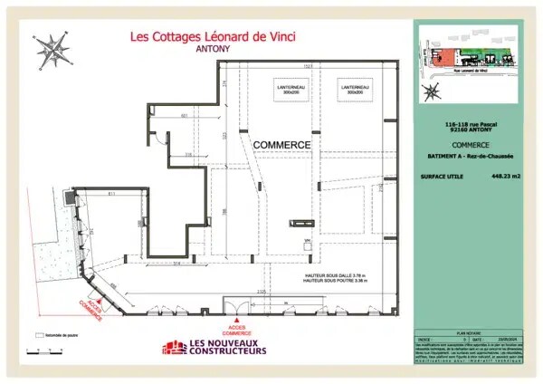 Local commercial dans Antony à louer Plan de site– Image 1 sur 1
