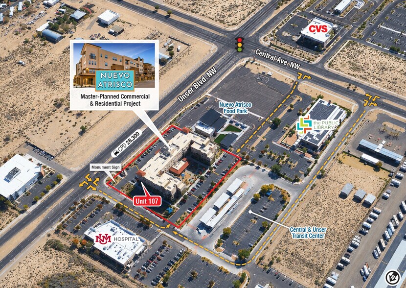 201 Unser Blvd NW, Albuquerque, NM à louer - Photo de l’immeuble – Image 2 sur 5
