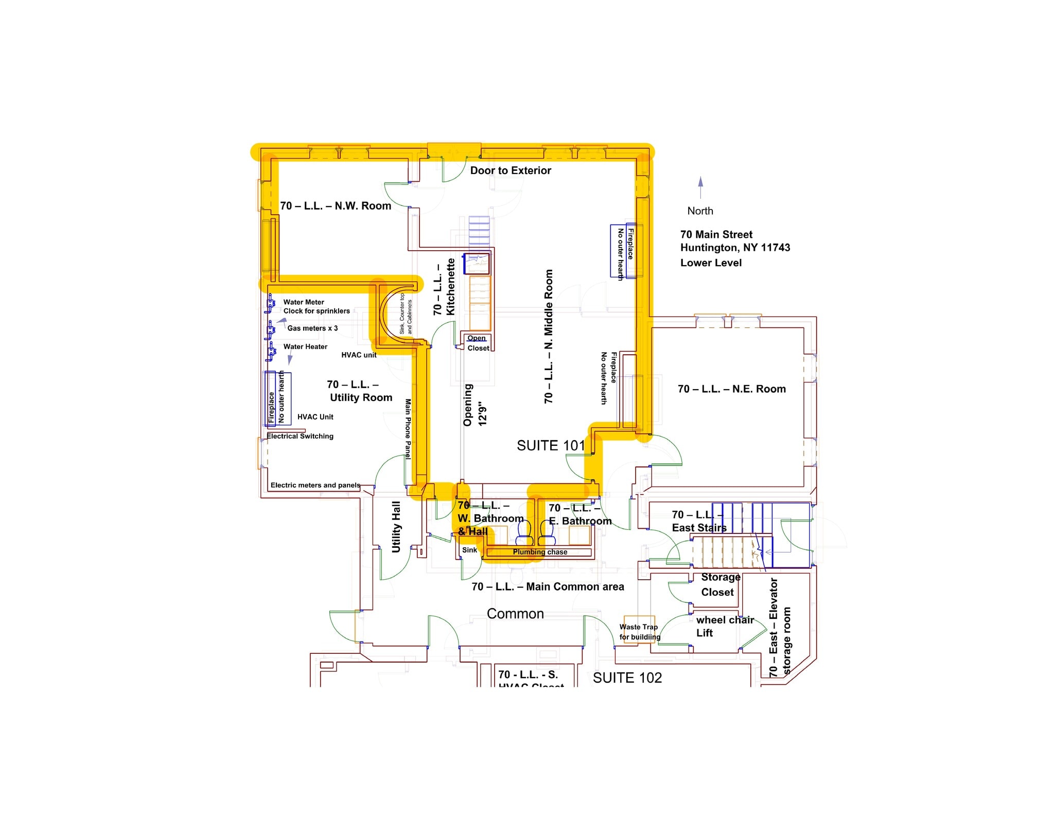 70 Main St, Huntington, NY à louer Plan de site– Image 1 sur 1