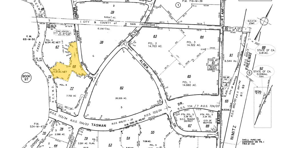 1001 Murphy Ranch Rd, Milpitas, CA à louer - Plan cadastral – Image 2 sur 5