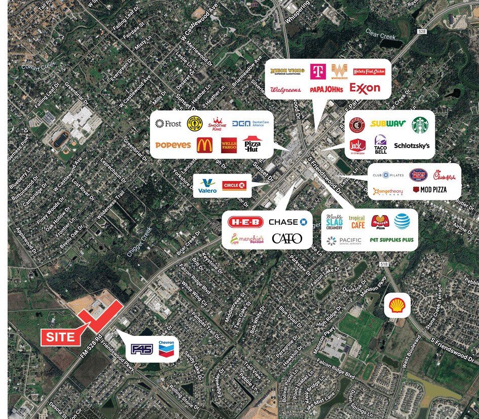 Friendswood Pky & FM 528 Rd, Friendswood, TX à louer Photo principale– Image 1 sur 5