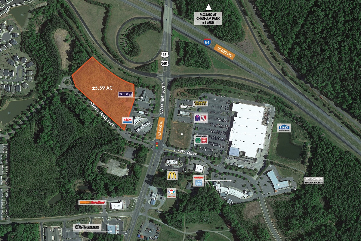 0 Powell Place Ln, Pittsboro, NC à vendre Aérien– Image 1 sur 2