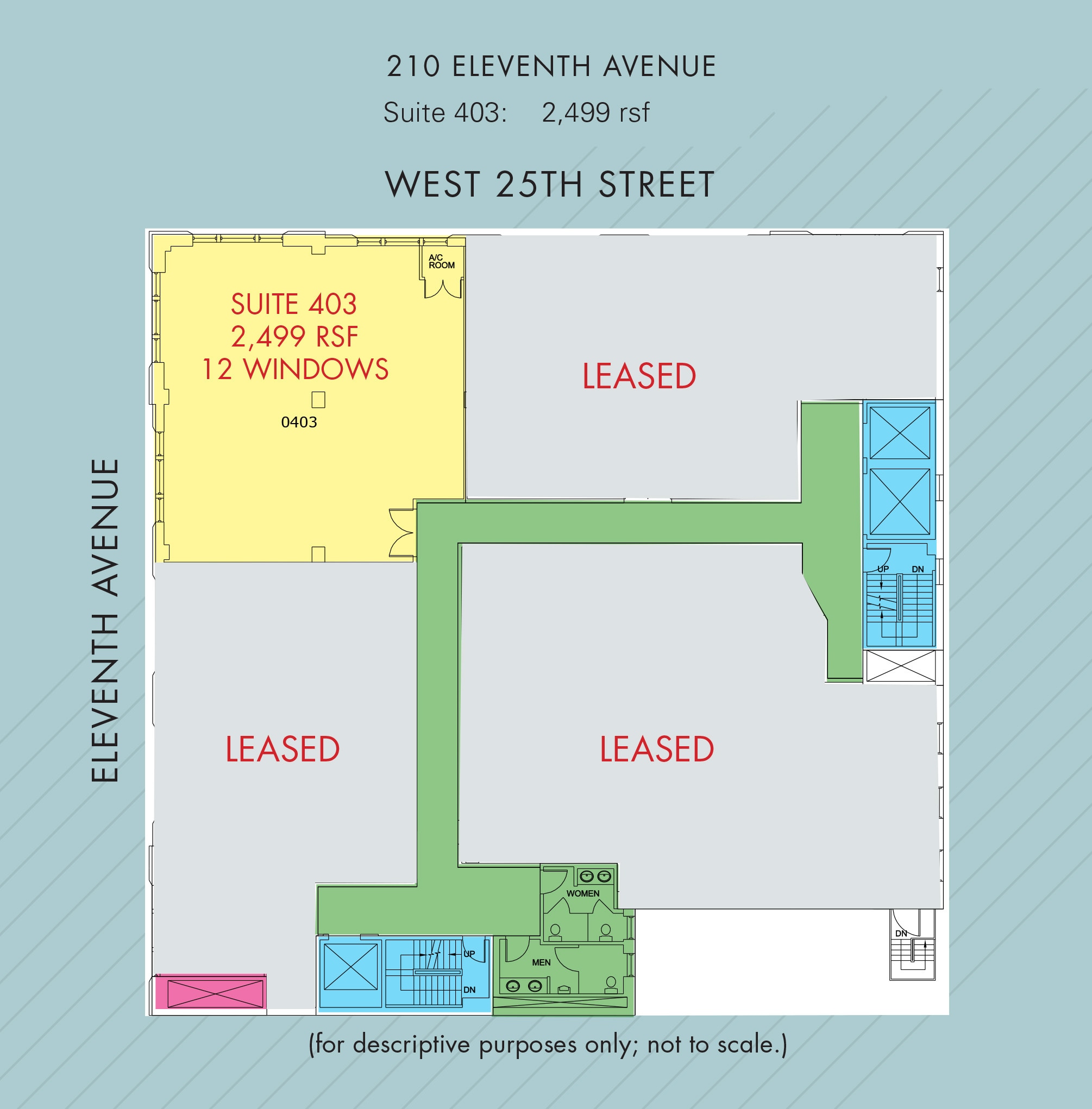 210 Eleventh Ave, New York, NY à louer Plan d’étage– Image 1 sur 1