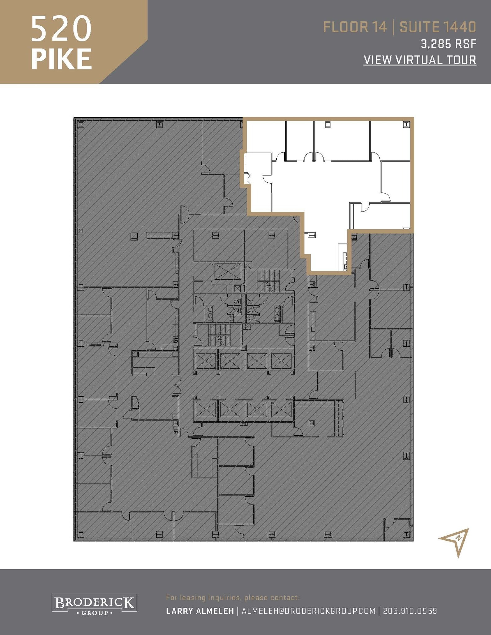 520 Pike St, Seattle, WA à louer Plan d’étage– Image 1 sur 1