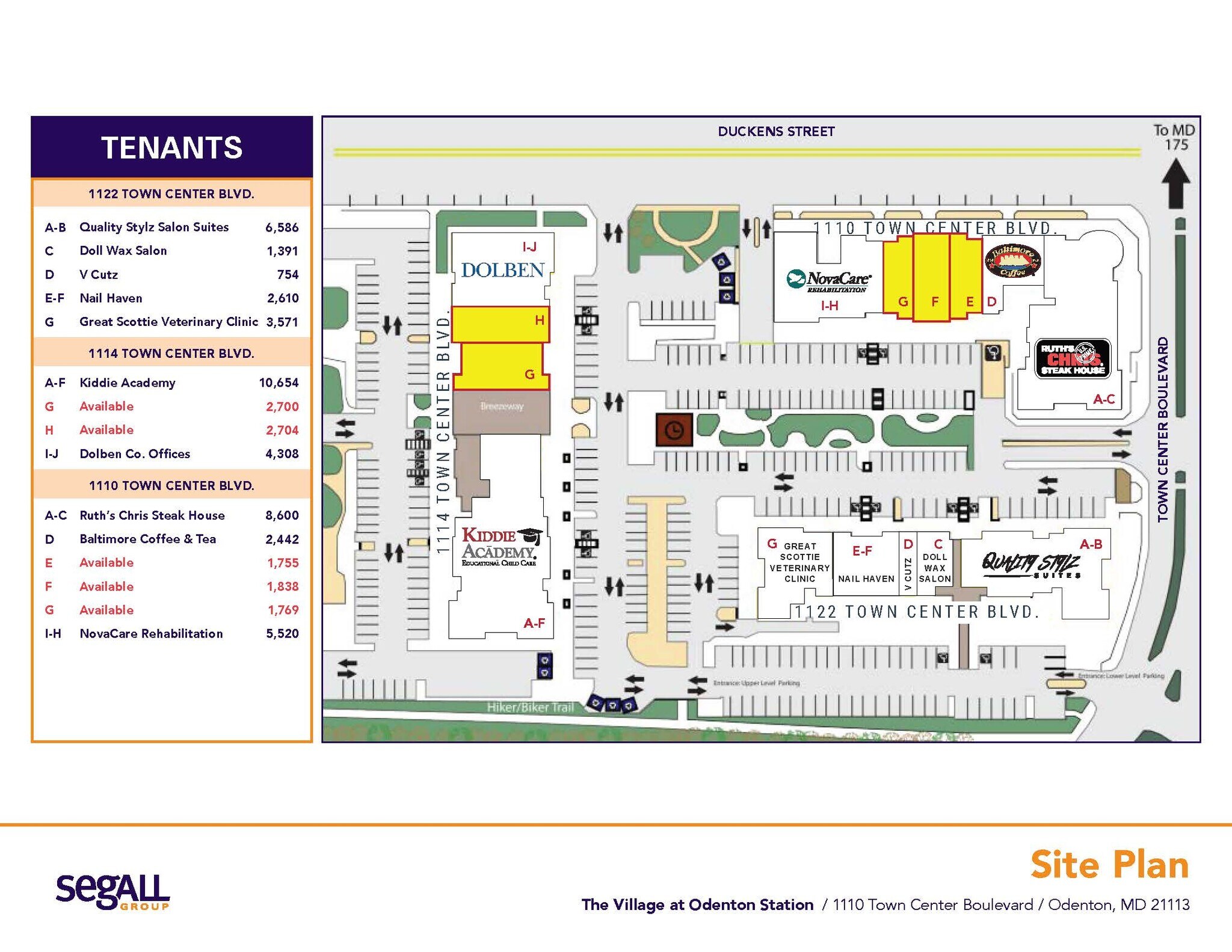 1415 Duckens St, Odenton, MD à louer Plan de site– Image 1 sur 1