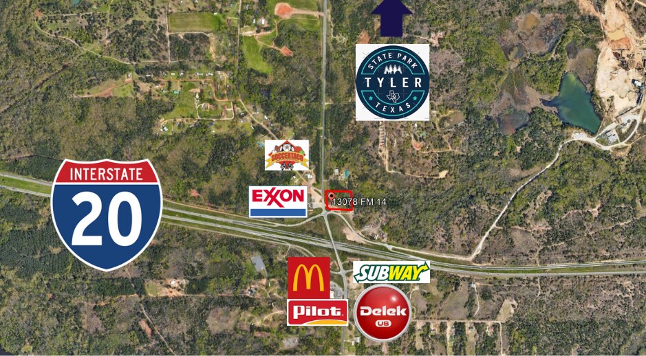 13078 FM 14, Tyler, TX à vendre - Aérien – Image 2 sur 5