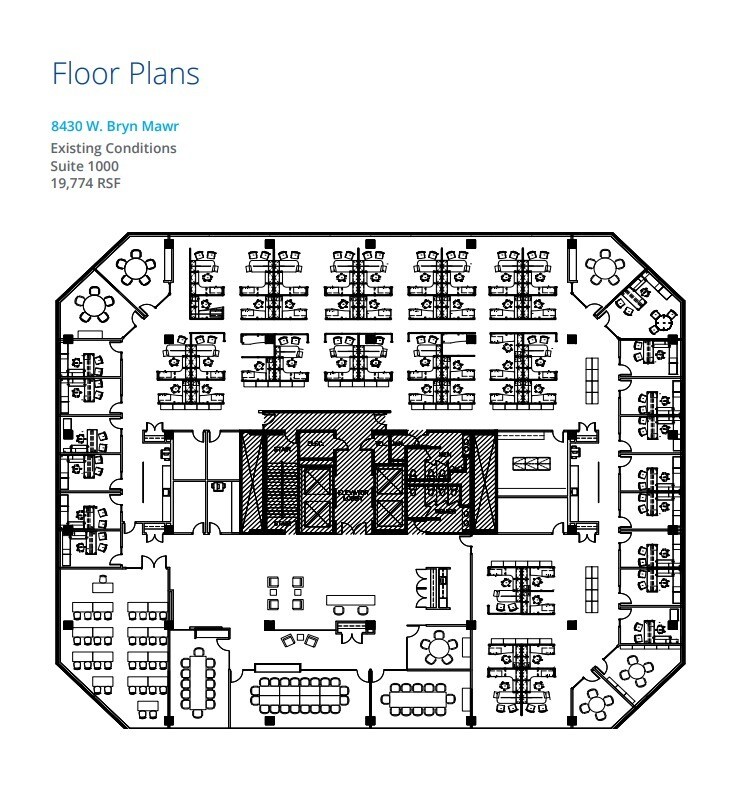 8410 W Bryn Mawr Ave, Chicago, IL à louer Plan d’étage– Image 1 sur 1