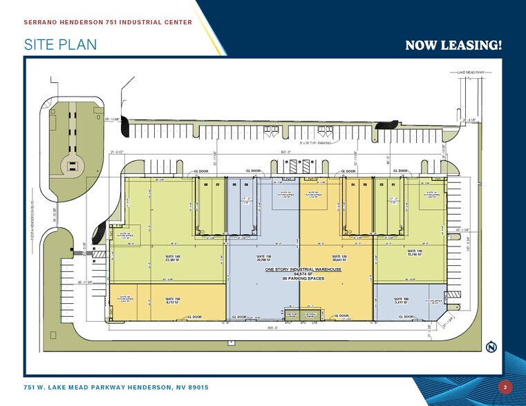 751 W Lake Mead Pky, Henderson, NV à louer - Plan de site – Image 2 sur 3