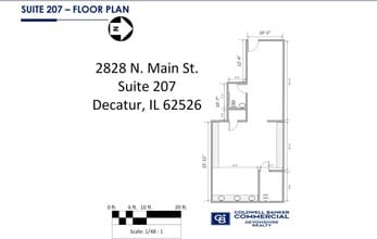 2828 N Main St, Decatur, IL à louer Plan d’étage– Image 2 sur 2