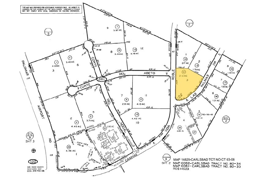 2070 Las Palmas Dr, Carlsbad, CA à louer - Plan cadastral – Image 2 sur 7