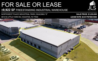 Plus de détails pour 6513 W Little York Rd, Houston, TX - Industriel/Logistique à vendre