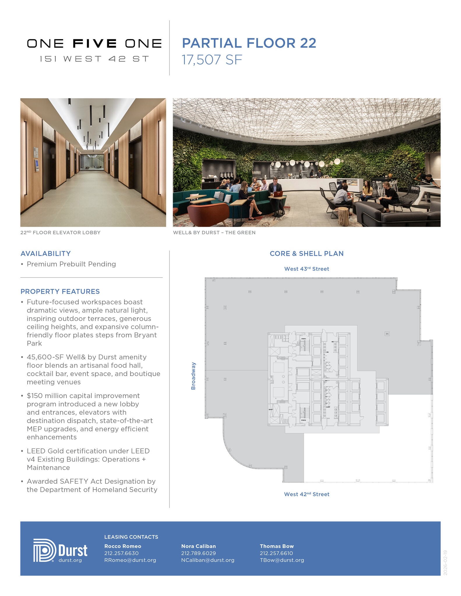 151 W 42nd St, New York, NY à louer Photo intérieure– Image 1 sur 1