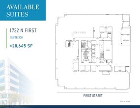 1730 N 1st St, San Jose, CA à louer Plan d’étage– Image 1 sur 1