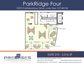 10375 Park Meadows Dr, Lone Tree, CO à louer Plan d’étage– Image 1 sur 2