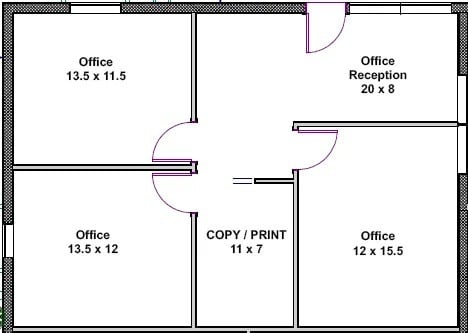 1480 E Bethany Home Rd, Phoenix, AZ à louer Plan d’étage– Image 1 sur 1