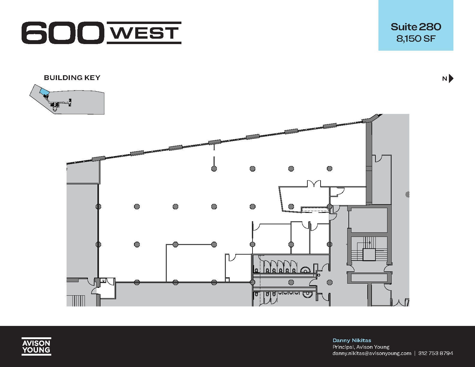 600 W Chicago Ave, Chicago, IL à louer Plan d’étage– Image 1 sur 6