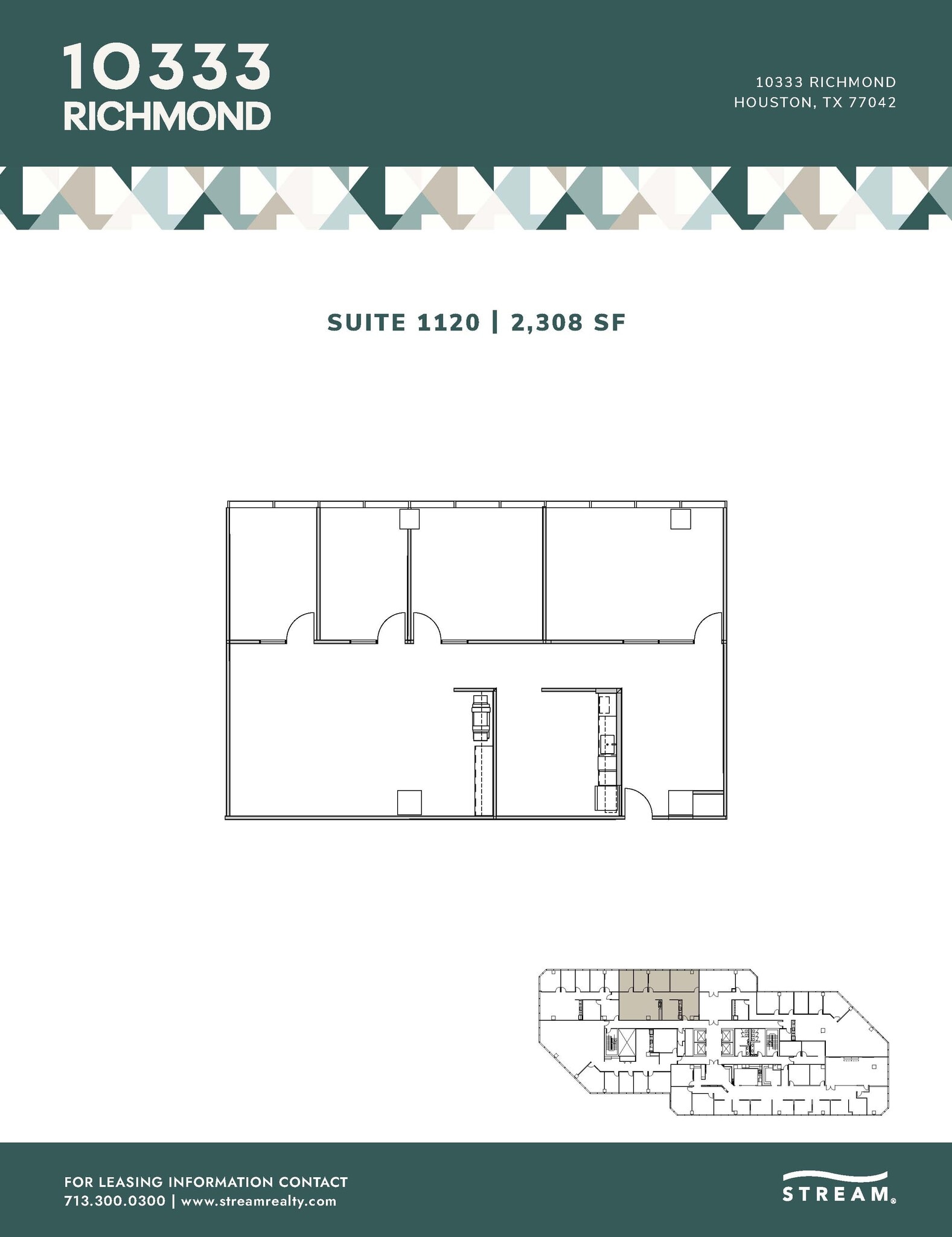 10333 Richmond Ave, Houston, TX à louer Plan d’étage– Image 1 sur 1