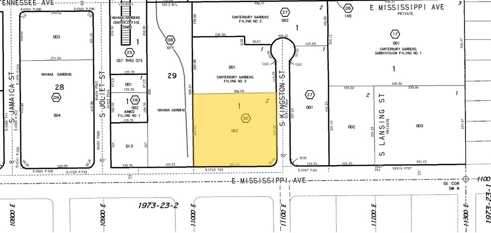11083-11093 E Mississippi Ave, Aurora, CO à louer - Plan cadastral – Image 2 sur 40