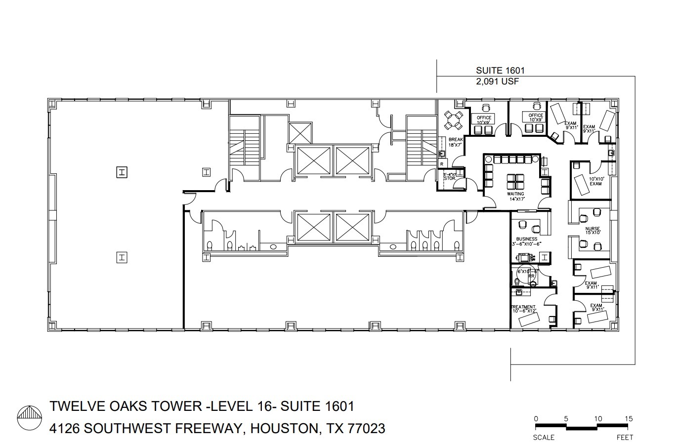 4126 Southwest Fwy, Houston, TX à louer Plan d’étage– Image 1 sur 1