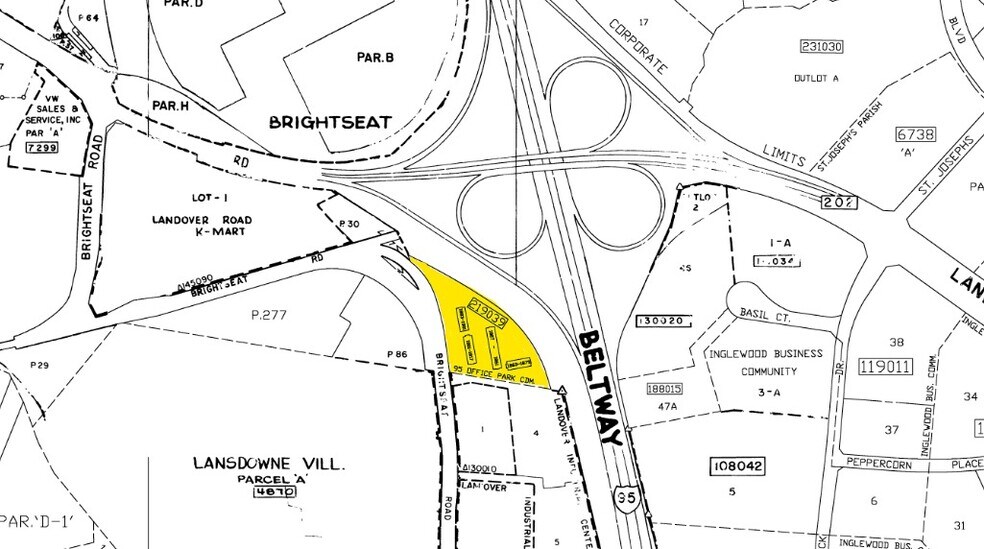 1801-1823 Brightseat Rd, Landover, MD à vendre - Plan cadastral – Image 3 sur 3