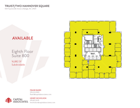 434 Fayetteville St, Raleigh, NC à louer Plan d’étage– Image 1 sur 1