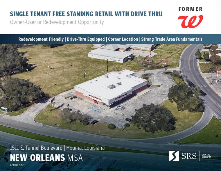 1511 E Tunnel Blvd, Houma, LA à vendre - Photo de l’immeuble – Image 1 sur 5