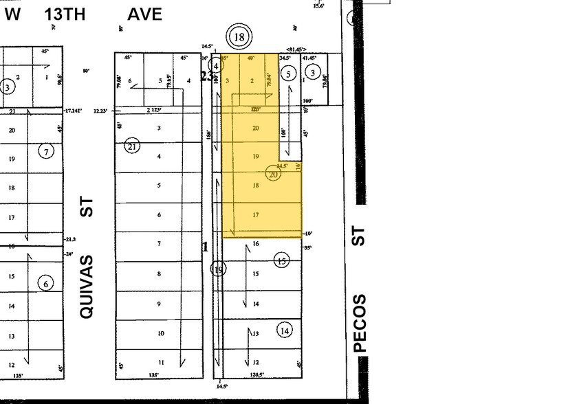 1520 W 13th Ave, Denver, CO à louer - Plan cadastral – Image 3 sur 22