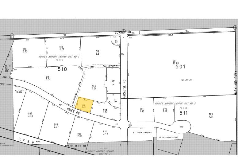 900 Grier Dr, Las Vegas, NV à louer - Plan cadastral – Image 3 sur 22