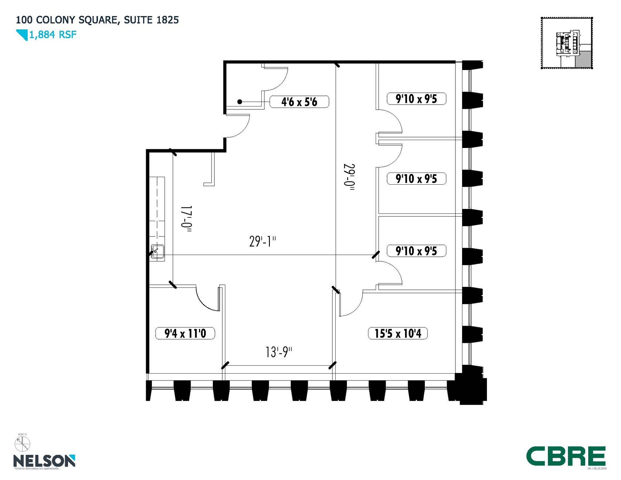 1175 Peachtree St NE, Atlanta, GA à louer Plan d’étage– Image 1 sur 1