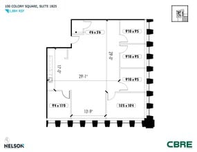 1175 Peachtree St NE, Atlanta, GA à louer Plan d’étage– Image 1 sur 1