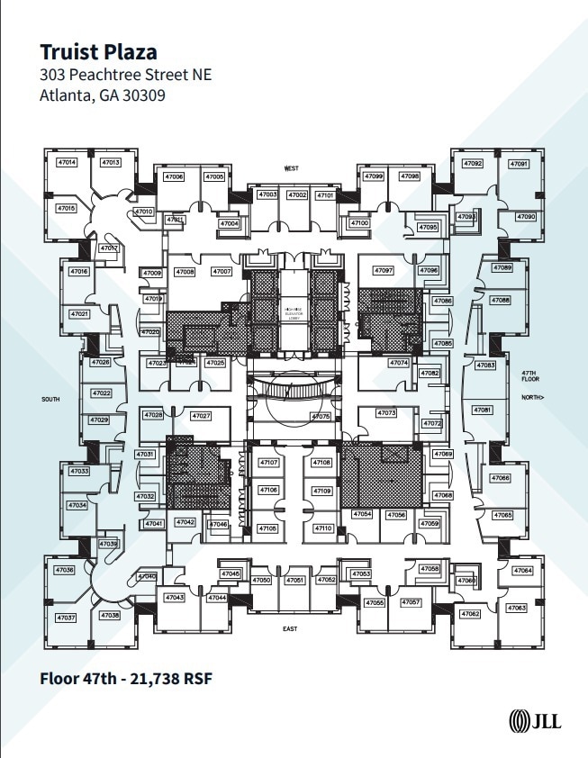 303 Peachtree St Ne, Atlanta, GA à louer Plan d’étage– Image 1 sur 1