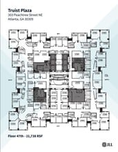 303 Peachtree St Ne, Atlanta, GA à louer Plan d’étage– Image 1 sur 1