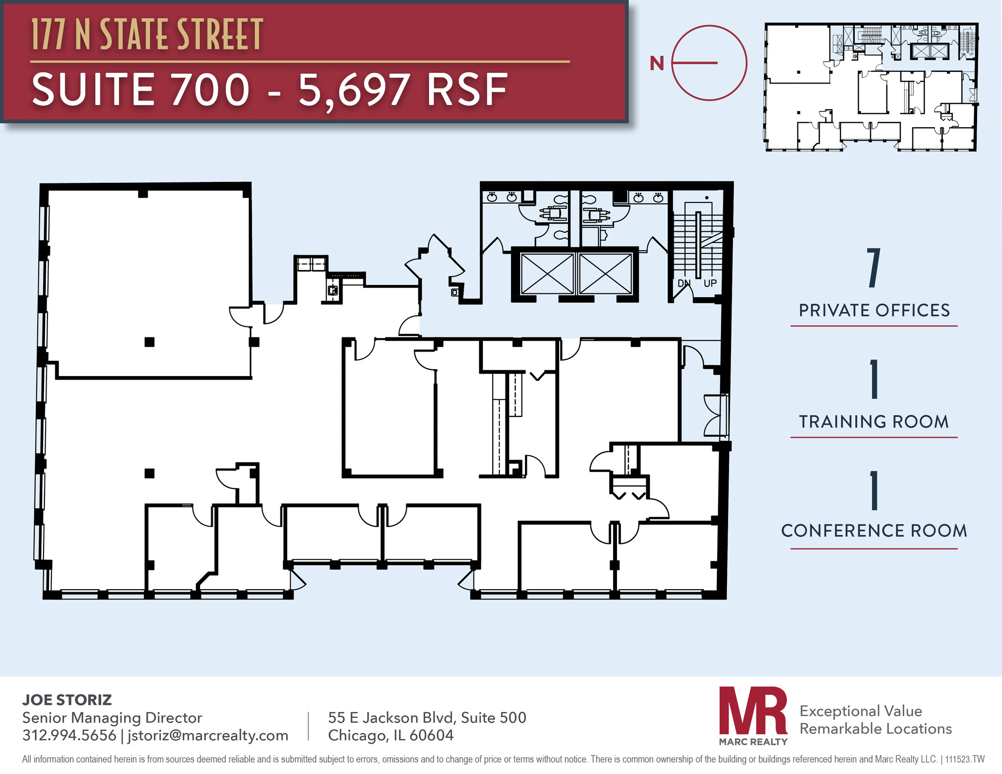 177-191 N State St, Chicago, IL à louer Plan d’étage– Image 1 sur 9