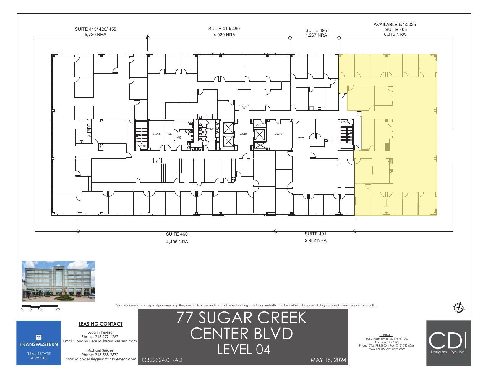 77 Sugar Creek Center Blvd, Sugar Land, TX à louer Plan d’étage– Image 1 sur 1