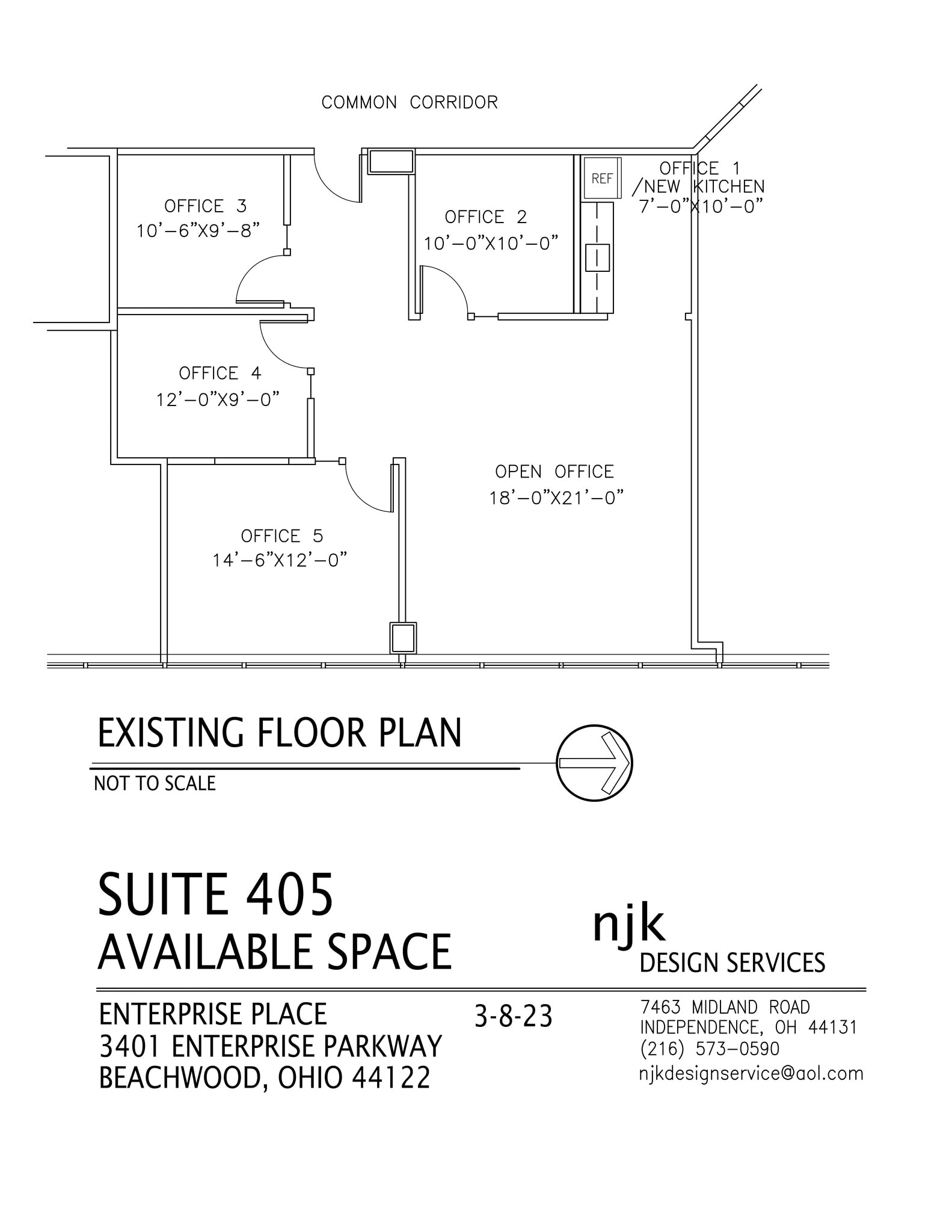 3401 Enterprise Pky, Beachwood, OH à louer Plan d’étage– Image 1 sur 1