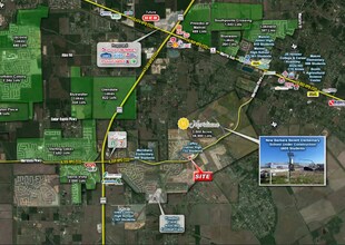 NEC of Meridian Pky, Manvel, TX - Vue aérienne  vue de carte