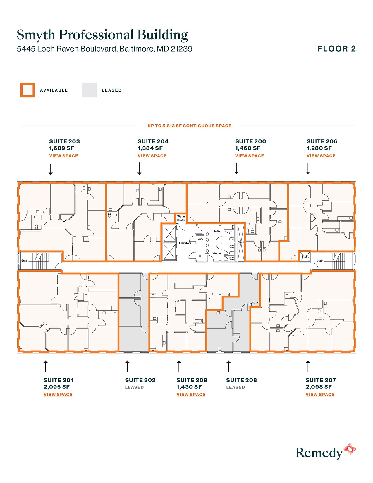 5445-5601 Loch Raven Blvd, Baltimore, MD à louer Plan d’étage– Image 1 sur 5