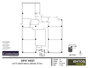 4001 Airport Fwy, Bedford, TX à louer Plan d’étage– Image 1 sur 2